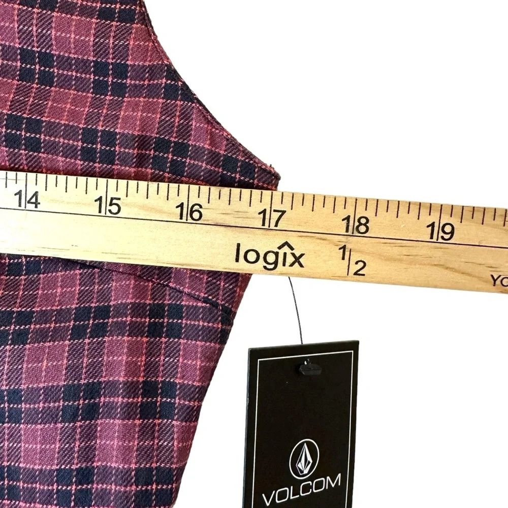Volcom Plaid‎ Dress Size 8 Adjustable Straps
